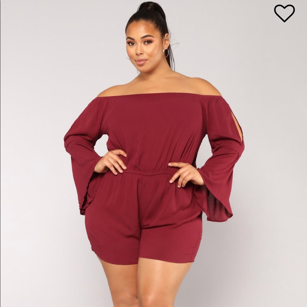 Off shoulder romper NWOT